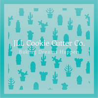 Cactus Cookie Stencil