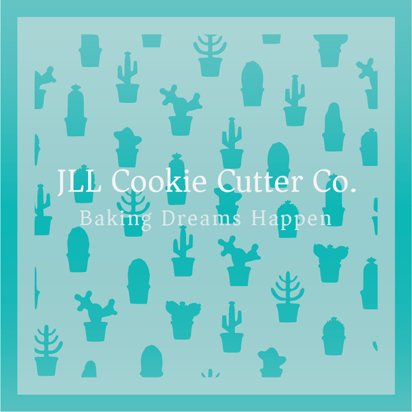 Cactus Cookie Stencil