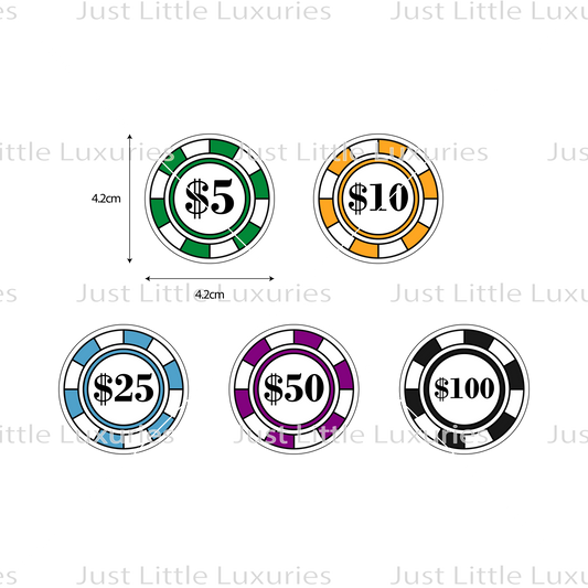 Casino Chips Minis Cookie Cutter Set