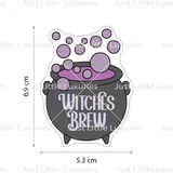 Witches Brew Cauldron Layered Cookie Cutter