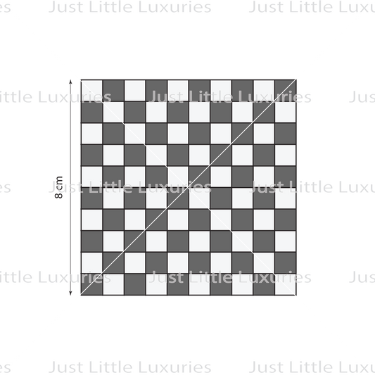 Checker Pattern Debosser | Vintage Race Day