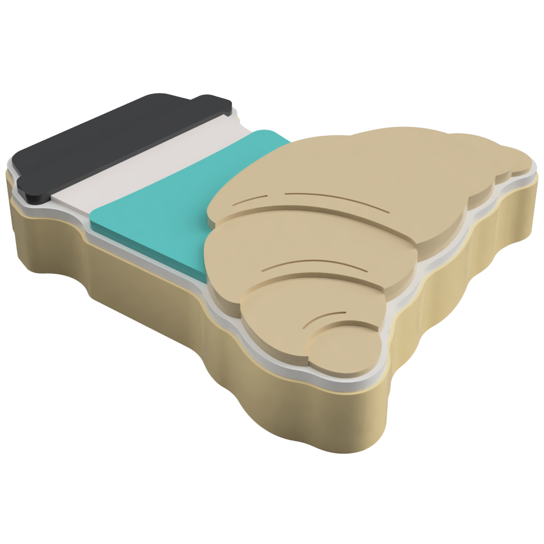 Coffee & Croissant Layered Cookie Cutter