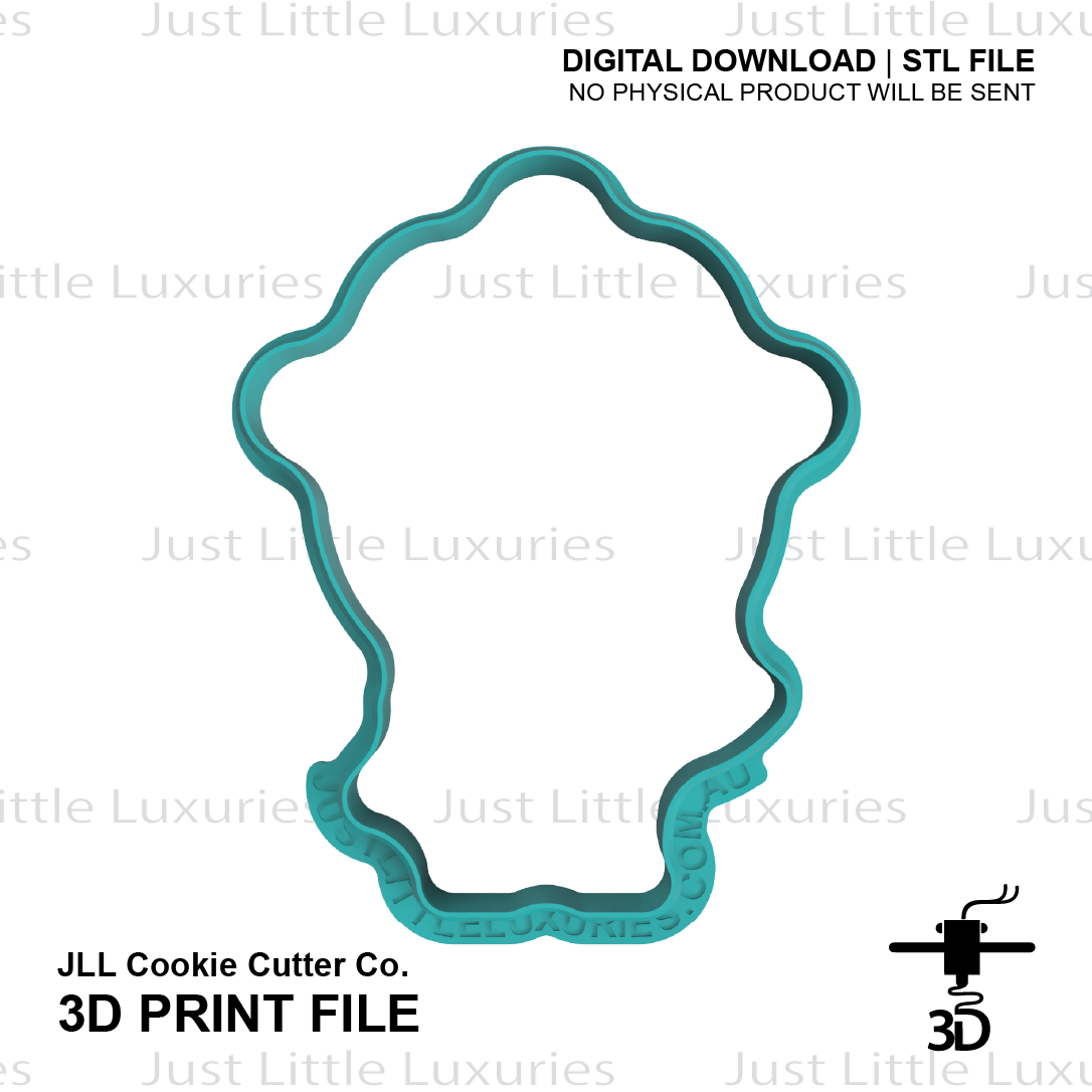 Cogsworth Cookie Cutter (STL - Digital Download)