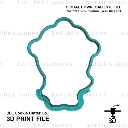 Cogsworth Cookie Cutter (STL - Digital Download)