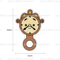 Cogsworth Baby Rattle Cookie Cutter