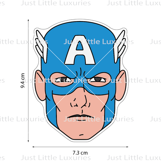 Captain America Face Cookie Cutter