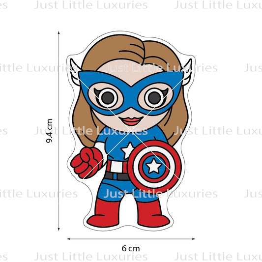 Captain America (Female) Cookie Cutter