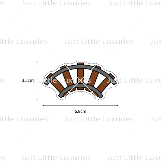 Curved Train Track Cookie Cutter