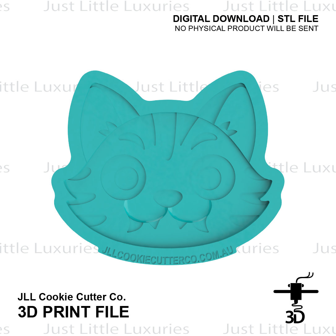Derpy Tiger Cookie Cutter (STL - Digital Download)