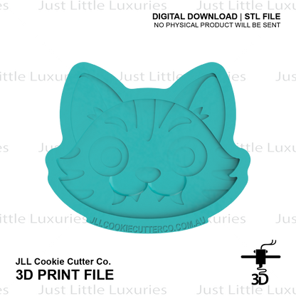 Derpy Tiger Cookie Cutter (STL - Digital Download)