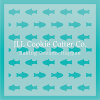 Fish Pattern Cookie Stencil