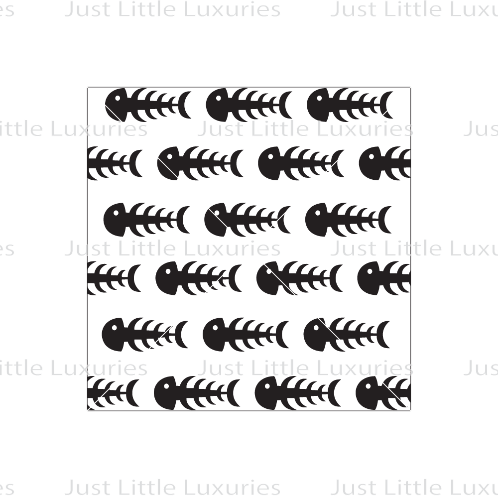 Fish Bone (Light) Pattern Debosser