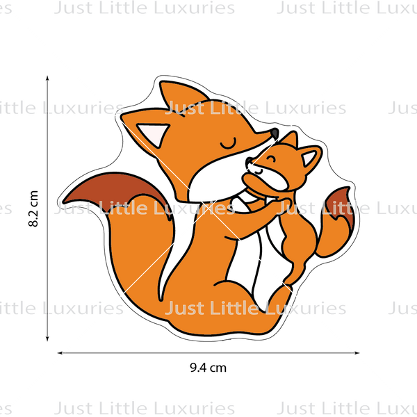 Fox Hug Cookie Cutter