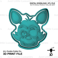 Foxy Cookie Cutter and Embosser (DIGITAL DOWNLOAD)