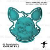 Foxy Cookie Cutter and Embosser (DIGITAL DOWNLOAD)