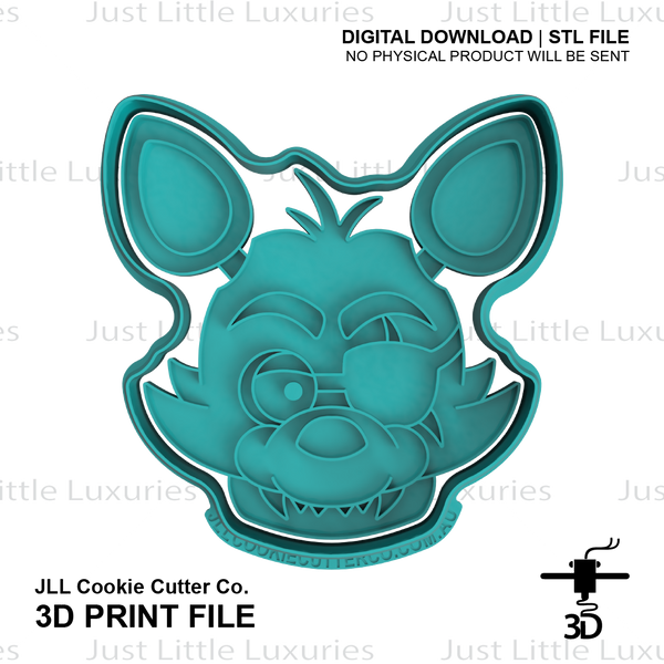 Foxy Cookie Cutter and Embosser (DIGITAL DOWNLOAD)