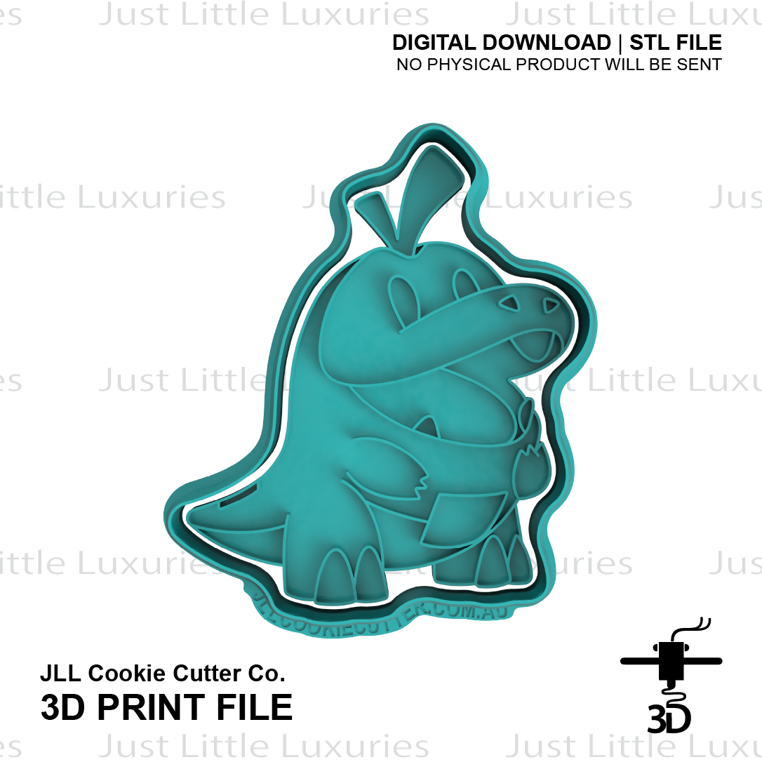 Fuecoco Cookie Cutter and Stamp Set (DIGITAL DOWNLOAD)