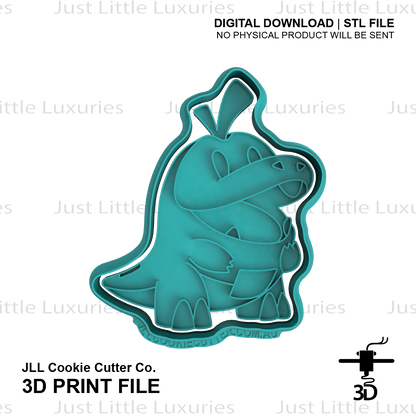 Fuecoco Cookie Cutter and Stamp Set (DIGITAL DOWNLOAD)