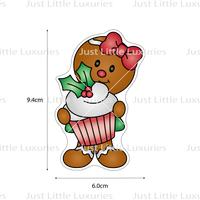 Gingerbread Woman with Cupcake Cookie Cutter