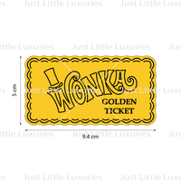 Golden Ticket Cookie Cutter and Embosser (DIGITAL DOWNLOAD)