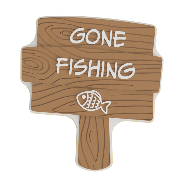 Gone Fishing Layered Cookie Cutter