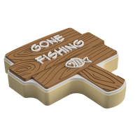 Gone Fishing Layered Cookie Cutter