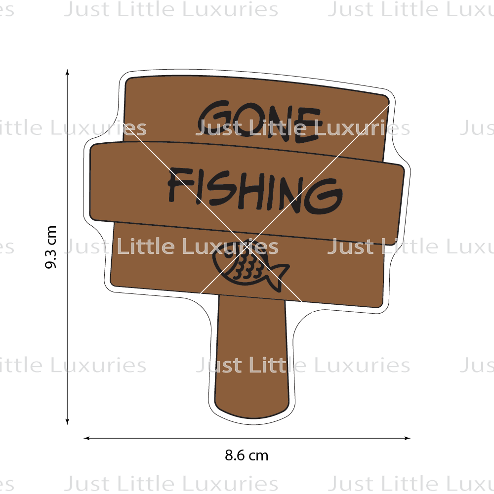 Gone Fishing Cookie Cutter