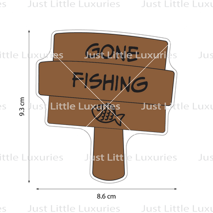 Gone Fishing Layered Cookie Cutter