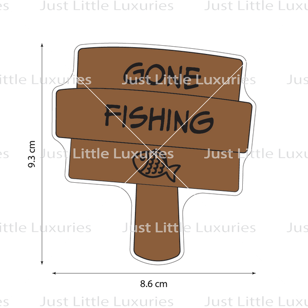 Gone Fishing Cookie Cutter