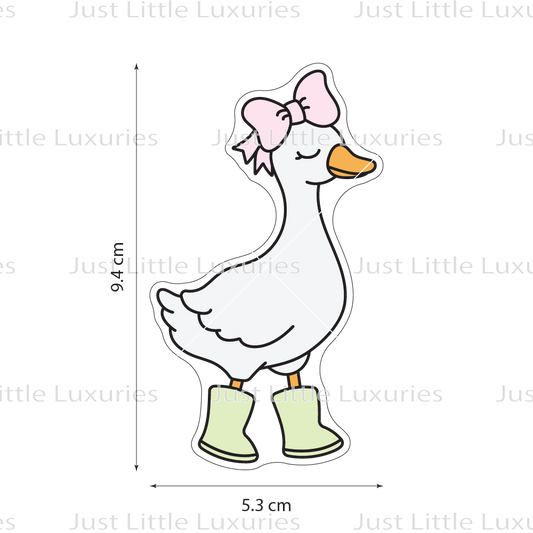 Goose with Bow Cookie Cutter | Silly Goose