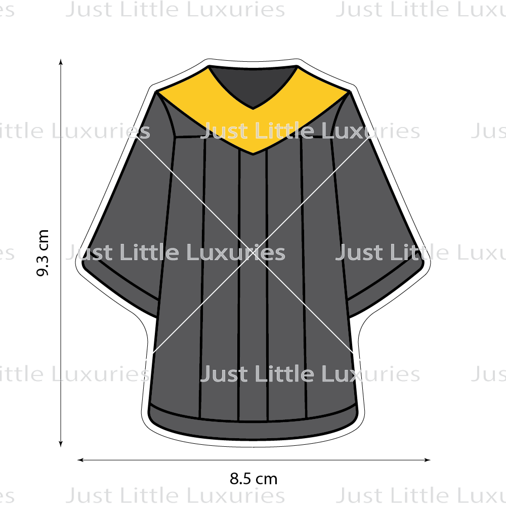 Graduation Gown Cookie Cutter Just Little Luxuries graduation-gown-cookie-cutter-just-little-luxuries