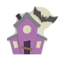 Haunted House Layered Cookie Cutter