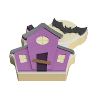 Haunted House Layered Cookie Cutter