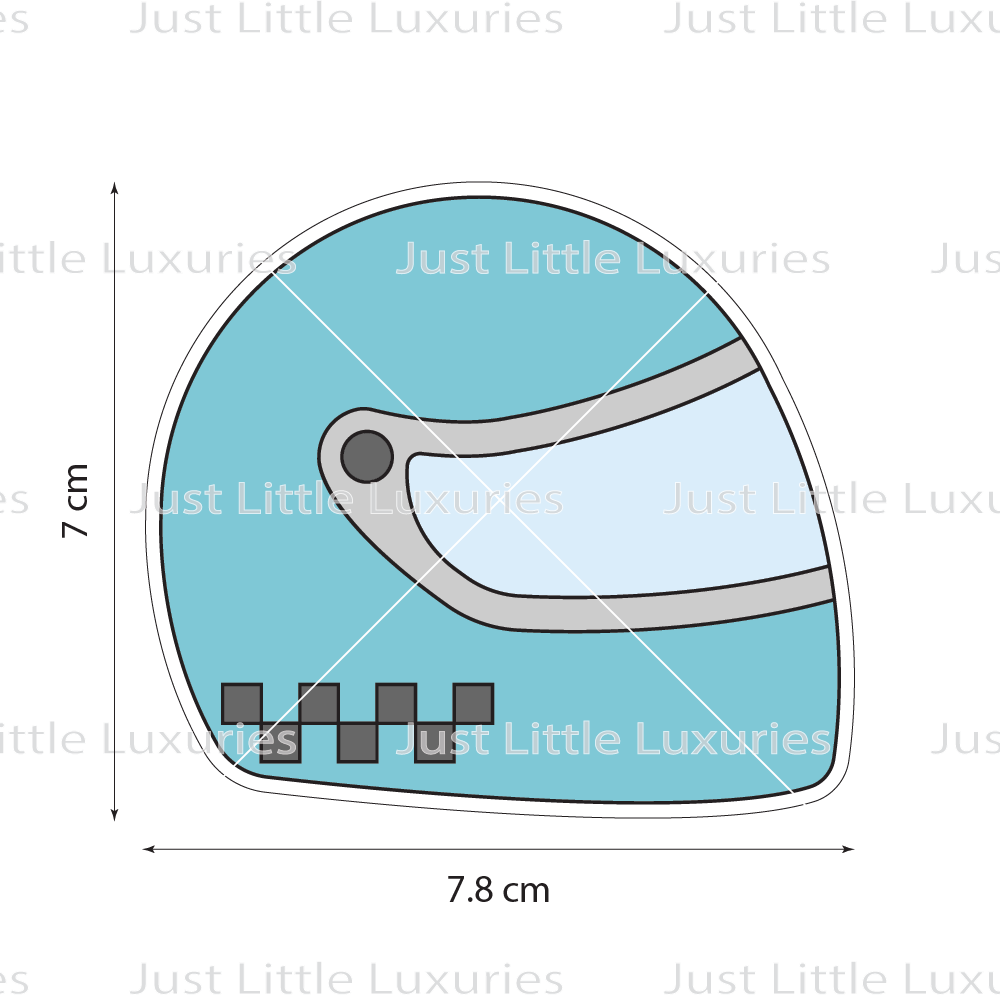 Helmet Cookie Cutter | Vintage Race Day