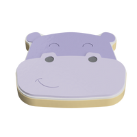 Hippo Face Layeres Cookie Cutter