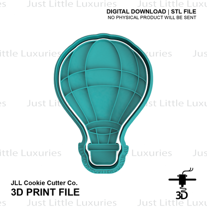 Hot Air Balloon Cookie Cutter (STL - Digital Download)