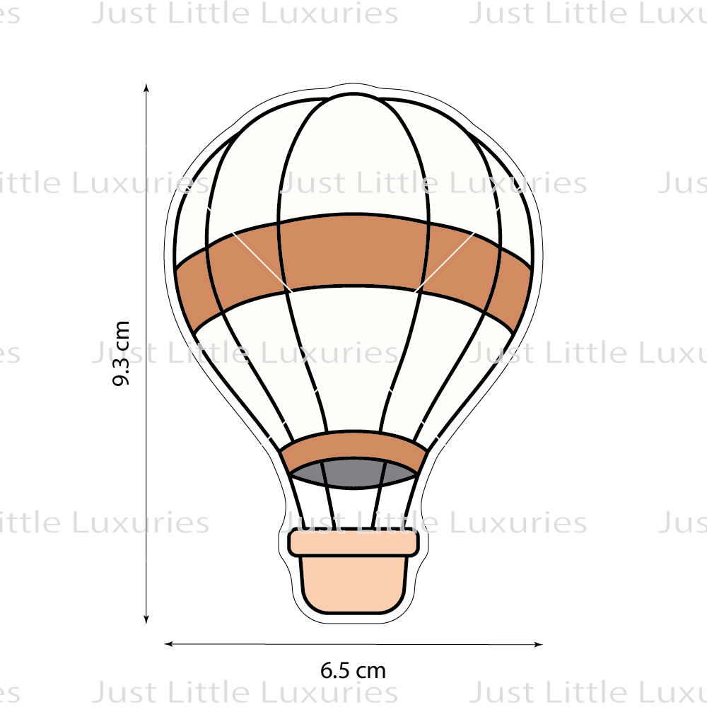 Hot Air Balloon Cookie Cutter (STL - Digital Download)