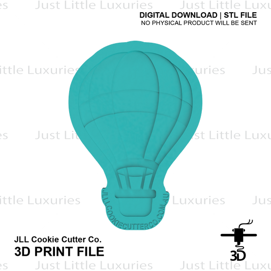 Hot Air Balloon Cookie Cutter (STL - Digital Download)