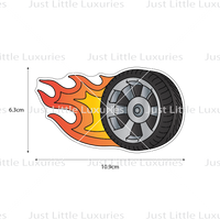 Flaming Tyre Cookie Cutter