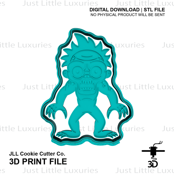 Hyde Monster Cookie Cutter and Embosser (DIGITAL DOWNLOAD)