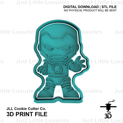 Iron Man Cookie Cutter (STL - Digital Download)