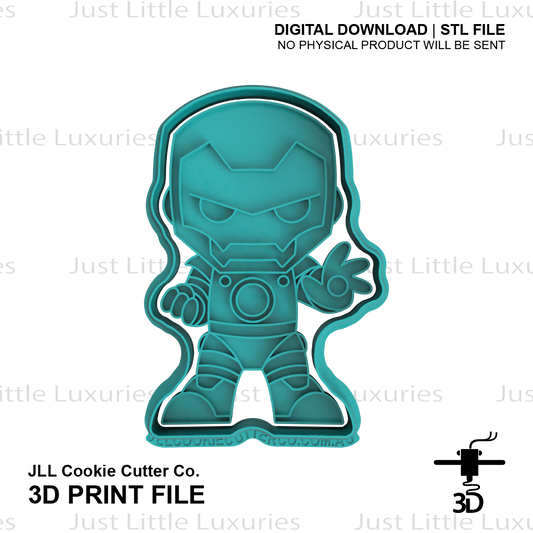 Iron Man Cookie Cutter (STL - Digital Download)