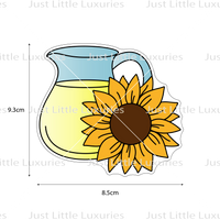 Jug with Sunflower Cookie Cutter