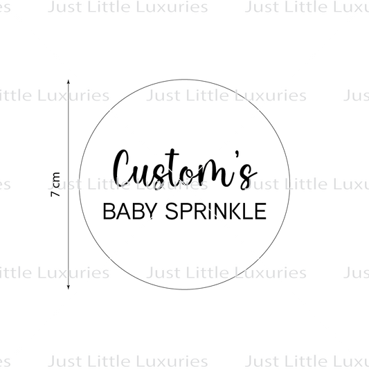 Custom's Baby Sprinkle Cookie Stamp