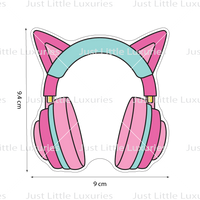 Kitty Headphones Cookie Cutter