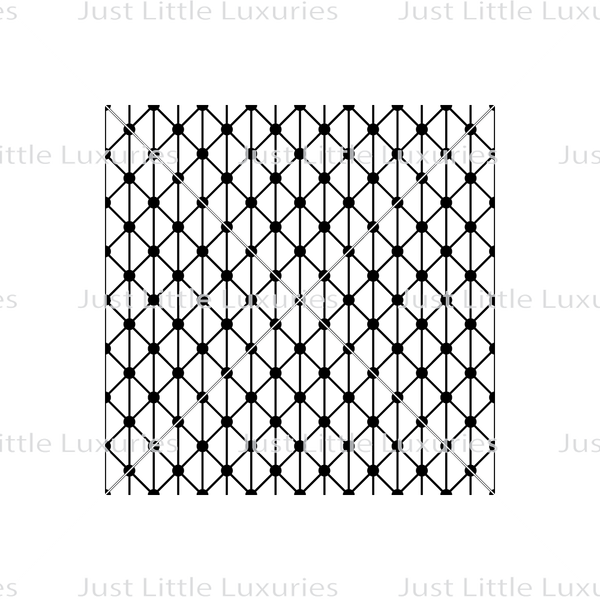 Lattice Crosswork (Dense) Pattern Debosser