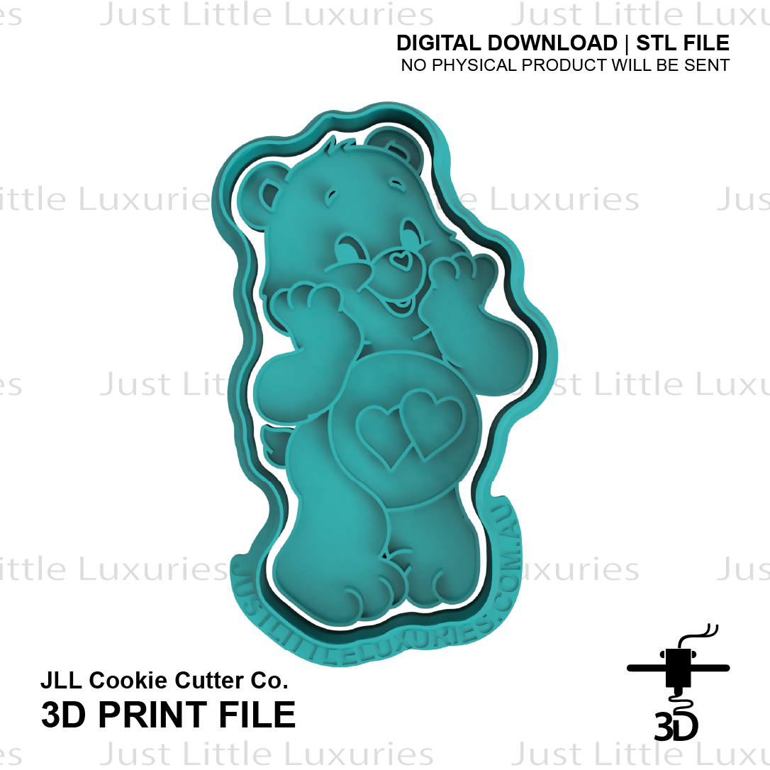 Love-A-Lot Bear Cookie Cutter (STL - Digital Download)