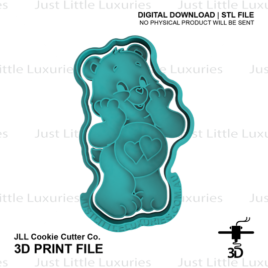 Love-A-Lot Bear Cookie Cutter (STL - Digital Download)
