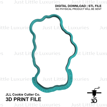 Love-A-Lot Bear Cookie Cutter (STL - Digital Download)