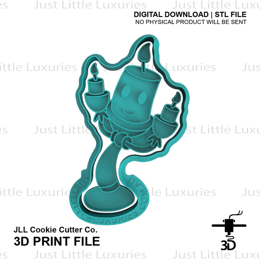 Lumiere Cookie Cutter (STL - Digital Download)
